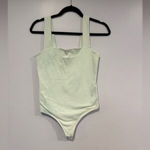 Abercrombie and‎ fitch white square neck tank bodysuit